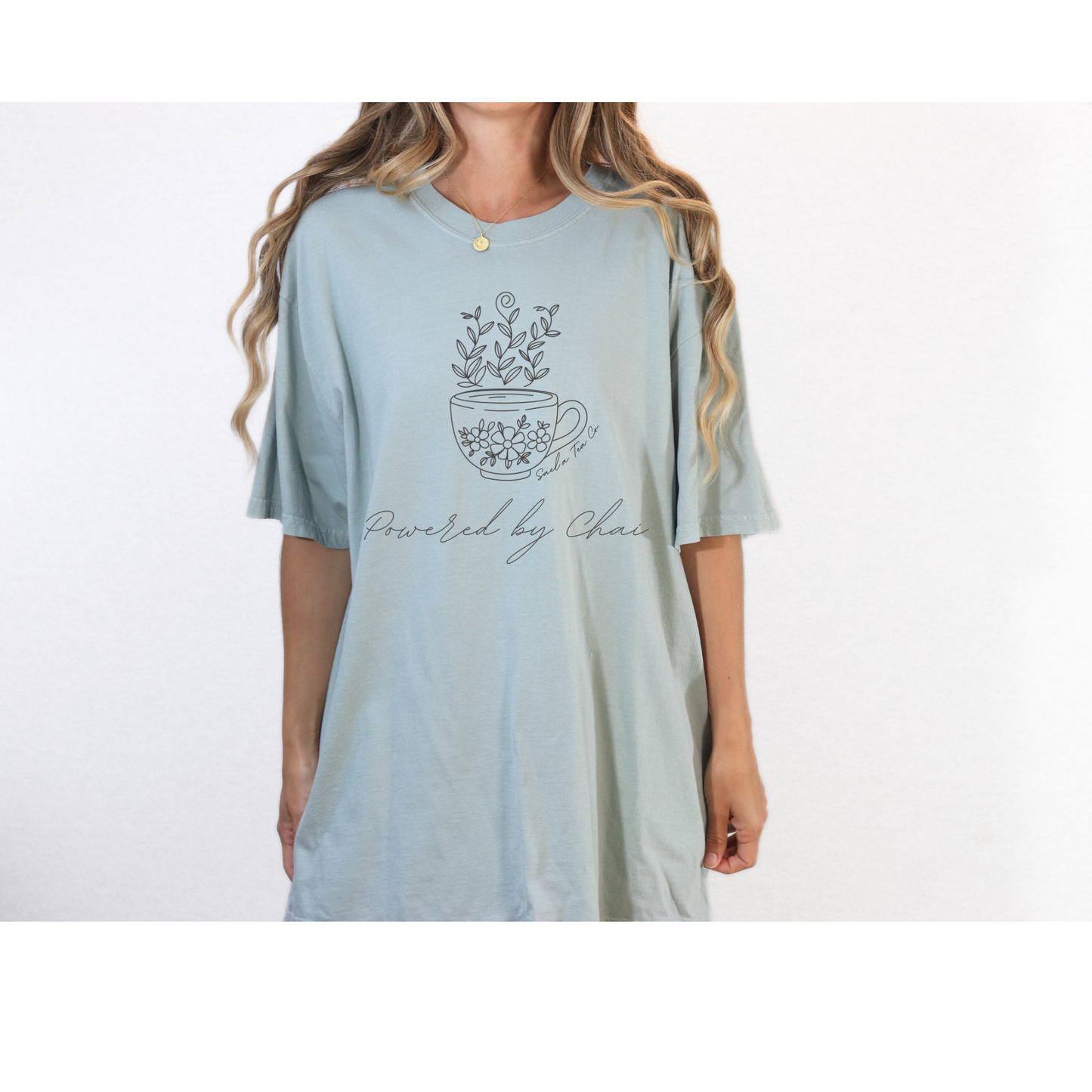 Powered by Chai T-Shirt - Sage
